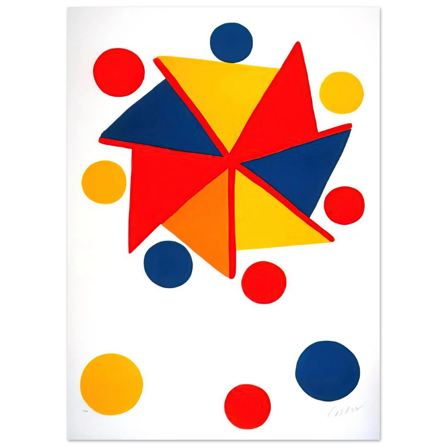 Alexander Calder - UNTITLED 1970 Fine Art Poster - 75x100 cm / 30x40 inches