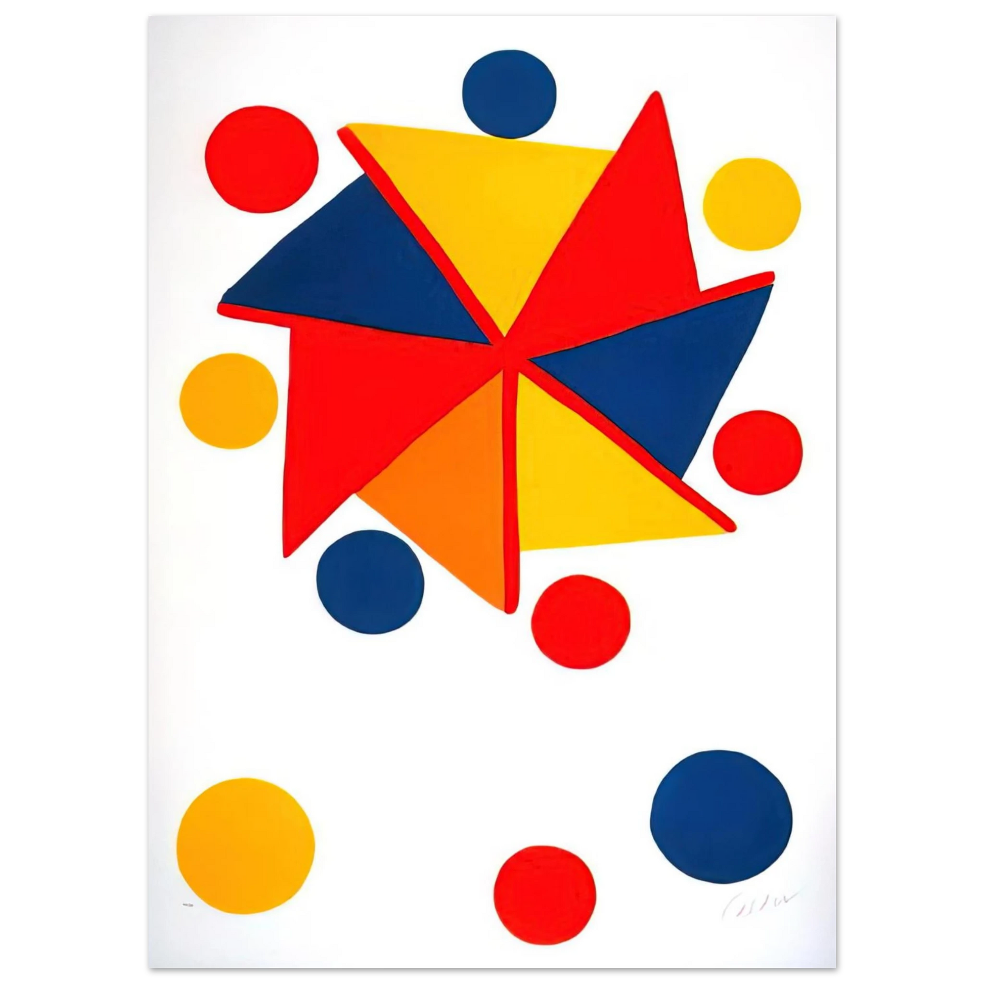 Alexander Calder - UNTITLED 1970 Fine Art Poster - 75x100 cm / 30x40 inches