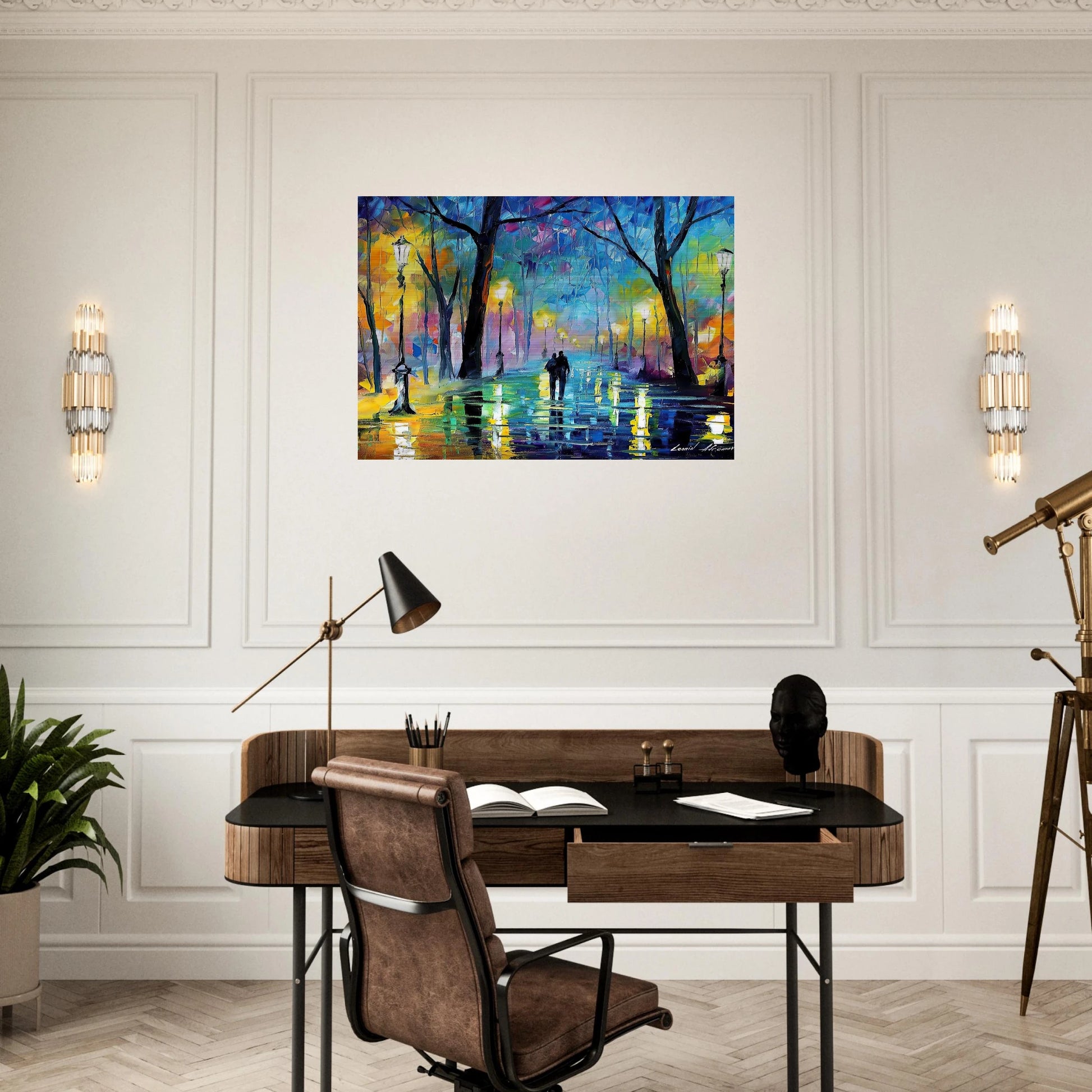 Leonid Afremov - Leonid Afremov Brushed Aluminum Print - 70x100 cm / 28x40 inches | Leonid Afremov Aluminum Print | Leonid Afremov Prints