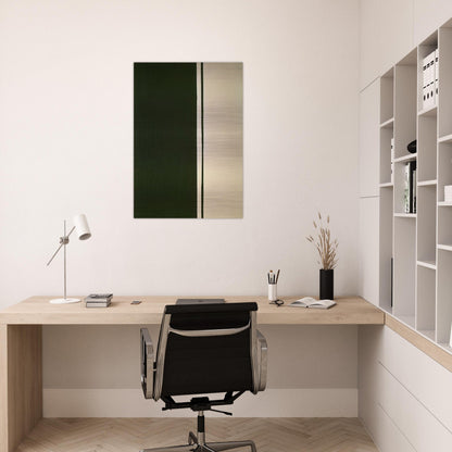 Black Fire I - Barnett Newman Brushed Aluminum Print - 70x100 cm / 28x40 inches | Barnett Newman Aluminum Print | Barnett Newman Prints