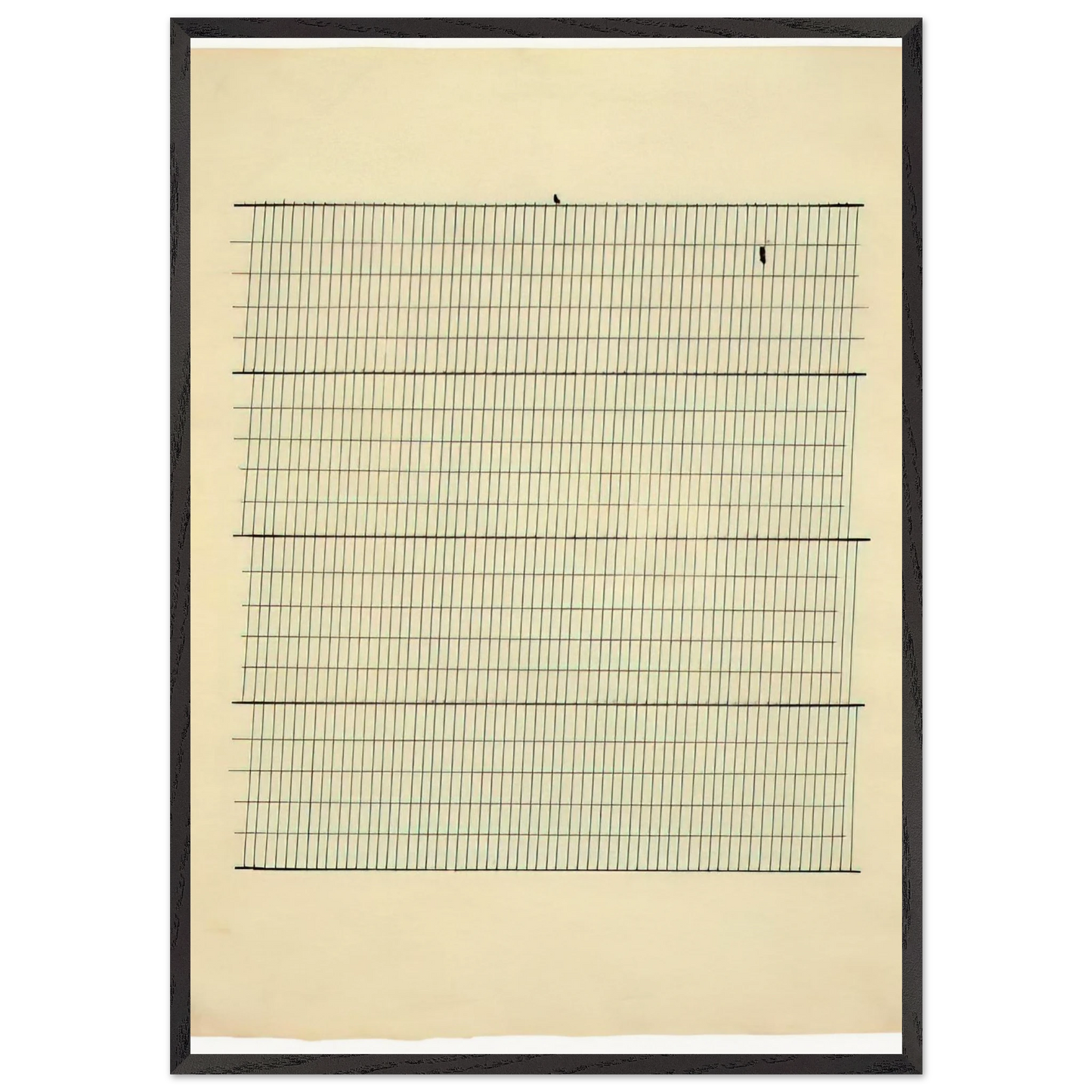 Aspiration - Agnes Martin Framed Art Print – Black Wooden Frame - Default Title - -Framed Art Print