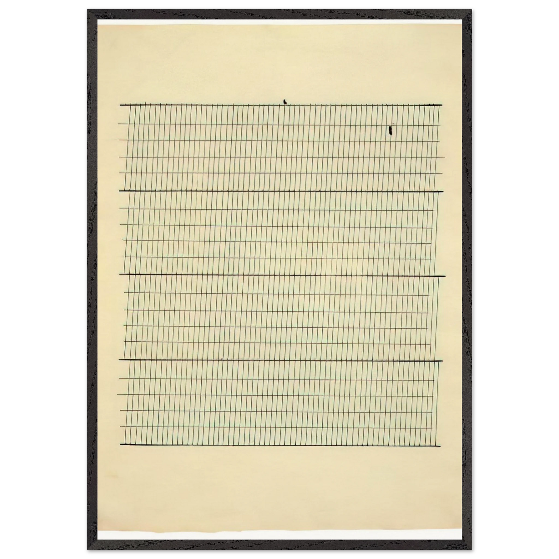 Aspiration - Agnes Martin Framed Art Print – Black Wooden Frame - Default Title - -Framed Art Print