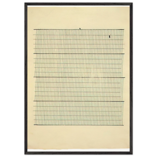 Aspiration - Agnes Martin Framed Art Print – Black Wooden Frame - Default Title - -Framed Art Print