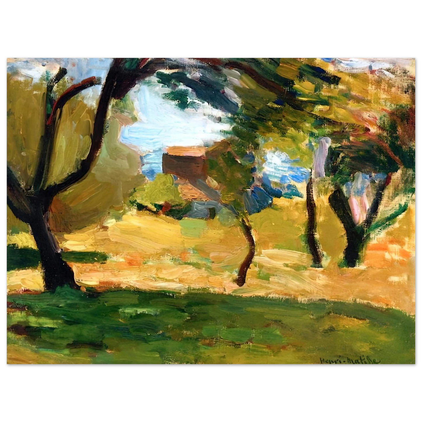 Henri Matisse - CORSICAN LANDSCAPE 1898 1 Fine Art Poster - Default Title