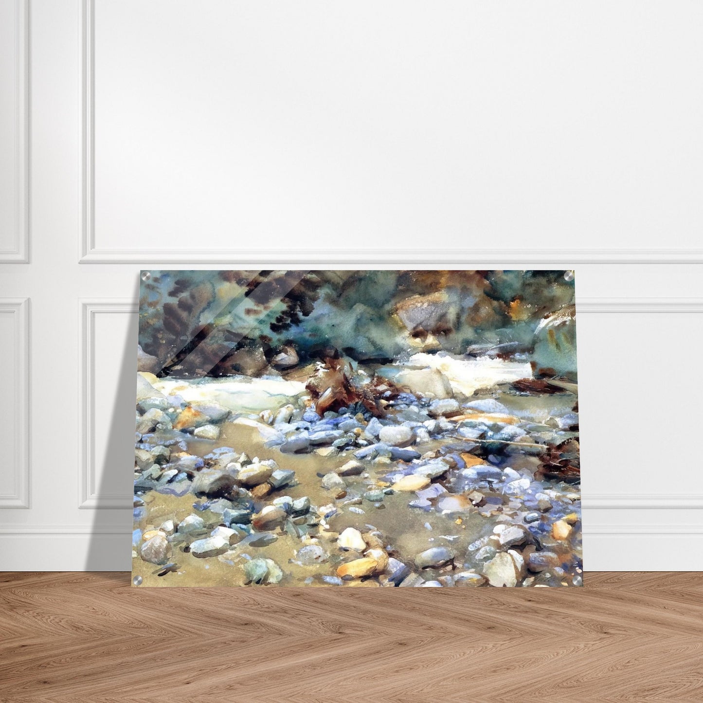 Purtud, Bed of a Glacier Torrent - John Singer Sargent Acrylic Print - 70x100 cm / 28x40″ inches