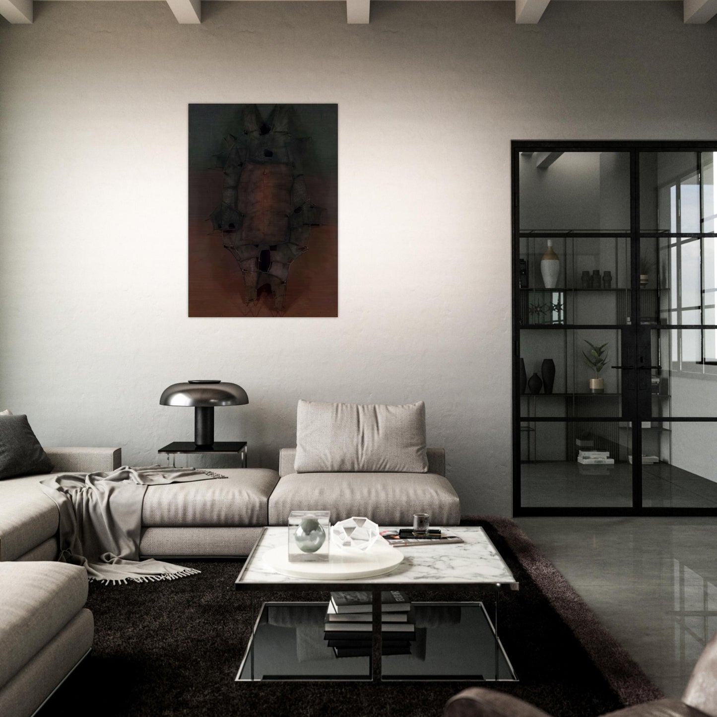 Metamorfosis Espejo Roto - 1962 - Manuel Rivera Brushed Aluminum Print - 70x100 cm / 28x40 inches | Manuel Rivera Aluminum Print | Manuel Rivera Prints