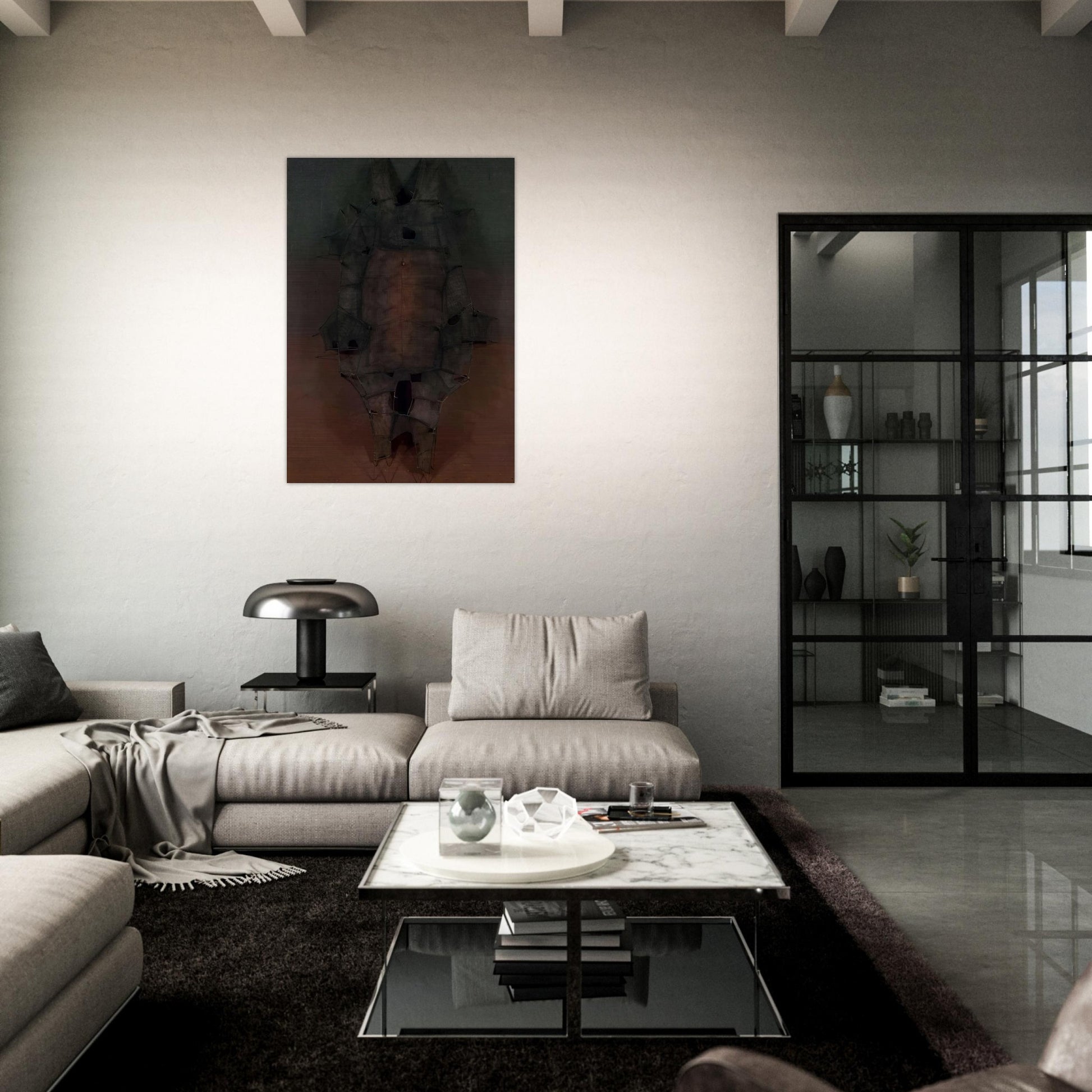 Metamorfosis Espejo Roto - 1962 - Manuel Rivera Brushed Aluminum Print - 70x100 cm / 28x40 inches | Manuel Rivera Aluminum Print | Manuel Rivera Prints