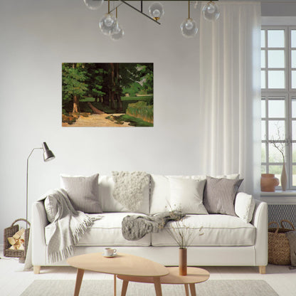 Lane of Chestnut Trees at the Jas de Bouffan - Paul Cézanne Brushed Aluminum Print - 70x100 cm / 28x40 inches | Paul Cézanne Aluminum Print | Paul Cézanne Prints