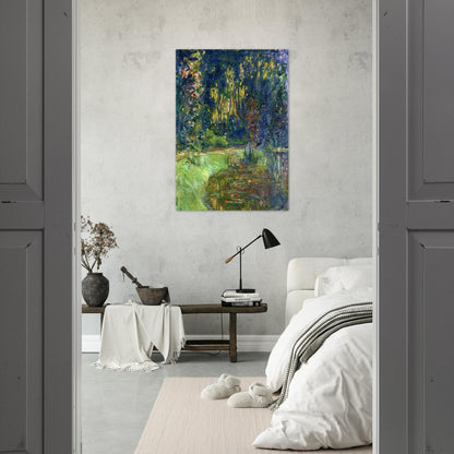 Water Lily Pond at Giverny - claude monet Brushed Aluminum Print - 70x100 cm / 28x40 inches | claude monet Aluminum Print | claude monet Prints