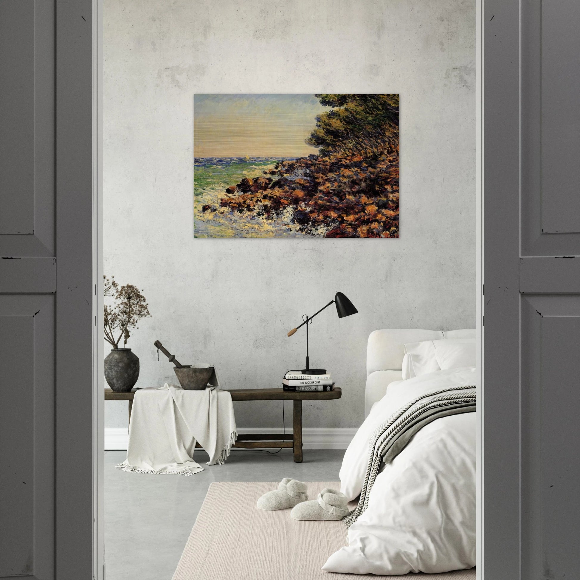 Cap Martin - claude monet Brushed Aluminum Print - 70x100 cm / 28x40 inches | claude monet Aluminum Print | claude monet Prints