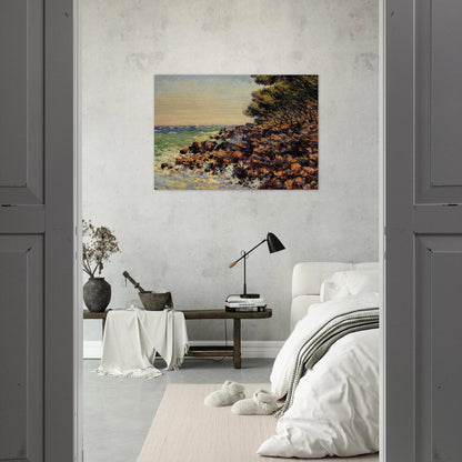 Cap Martin - claude monet Brushed Aluminum Print - 70x100 cm / 28x40 inches | claude monet Aluminum Print | claude monet Prints