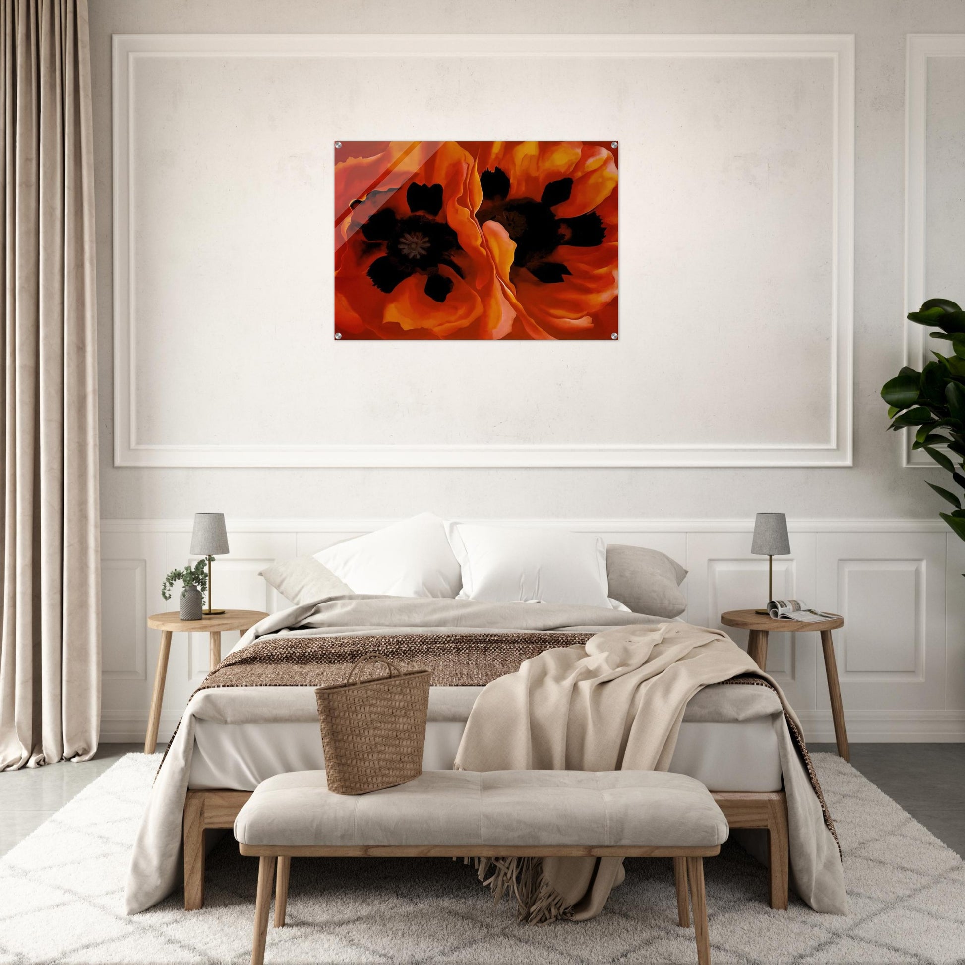 Oriental Poppies - Georgia O'Keeffe Acrylic Print - 70x100 cm / 28x40″ inches | Georgia O'Keeffe Wall Art | Georgia O'Keeffe Prints