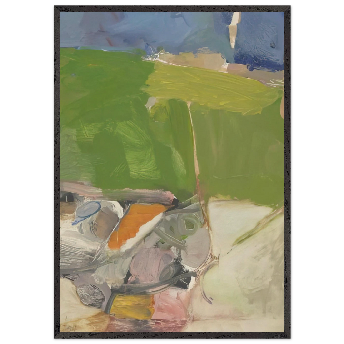 Berkeley 33 - Richard Diebenkorn Framed Art Print – Black Wooden Frame - Default Title - -Framed Art Print