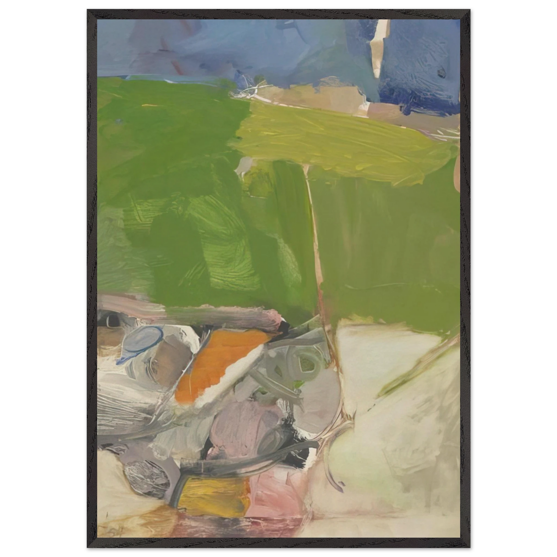 Berkeley 33 - Richard Diebenkorn Framed Art Print – Black Wooden Frame - Default Title - -Framed Art Print