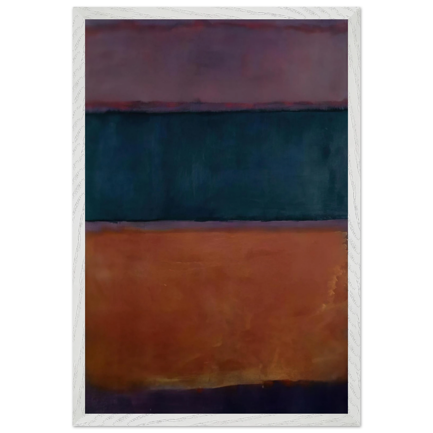 Helen Frankenthaler - Untitled - 1963 Wall art - A2 (42 x 59.4  cm) - Premium Wooden Framed Poster With Fine Art Paper - Black frame
