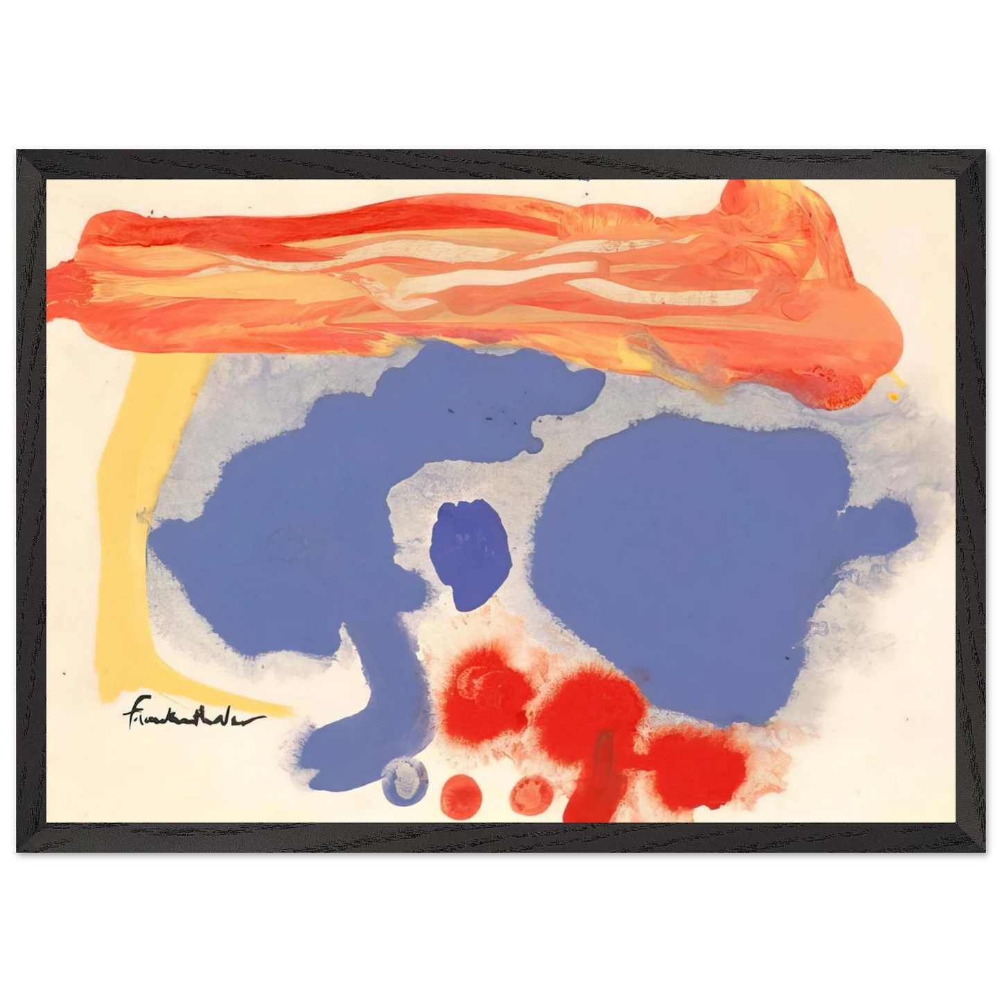 Helen Frankenthaler - Summerscene, Provincetown - 1961 Wall art - 30x45 cm / 12x18 inches - Fine Art Poster - -