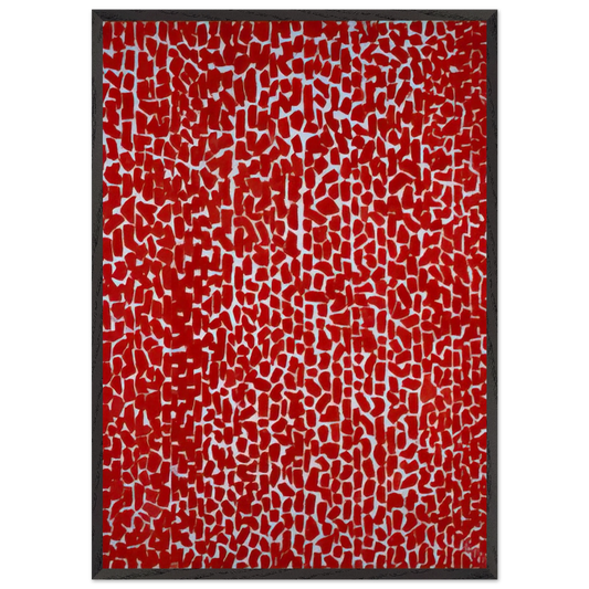 RED ROSE CANTATA 1973 - Alma Woodsey Thomas Framed Art Print – Black Wooden Frame - Default Title - -Framed Art Print