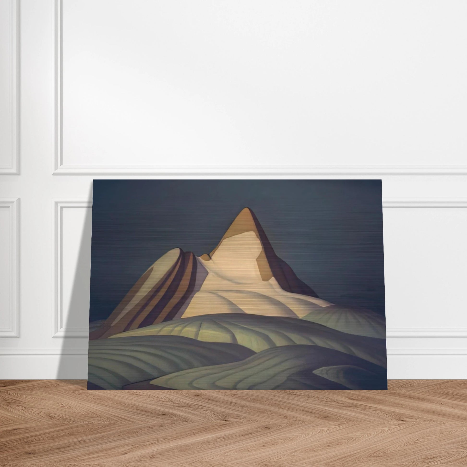 Isolation Peak, Rocky Mountains - 1930 - Lawren Harris Brushed Aluminum Print - 70x100 cm / 28x40 inches | Lawren Harris Aluminum Print | Lawren Harris Prints