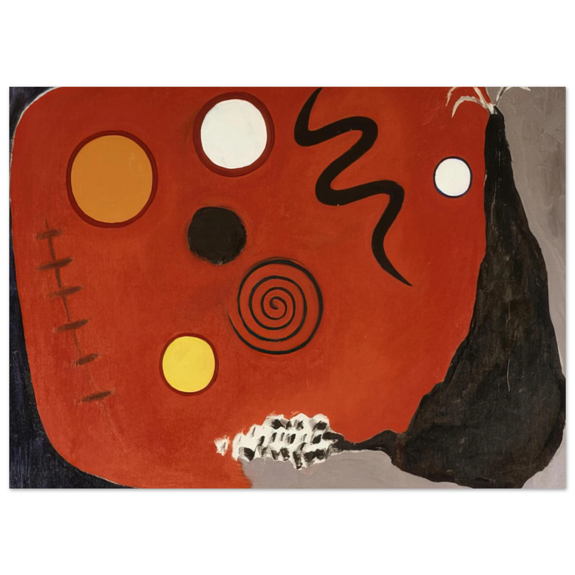 Alexander Calder - THE FUSE 1947 Fine Art Poster - 75x100 cm / 30x40 inches
