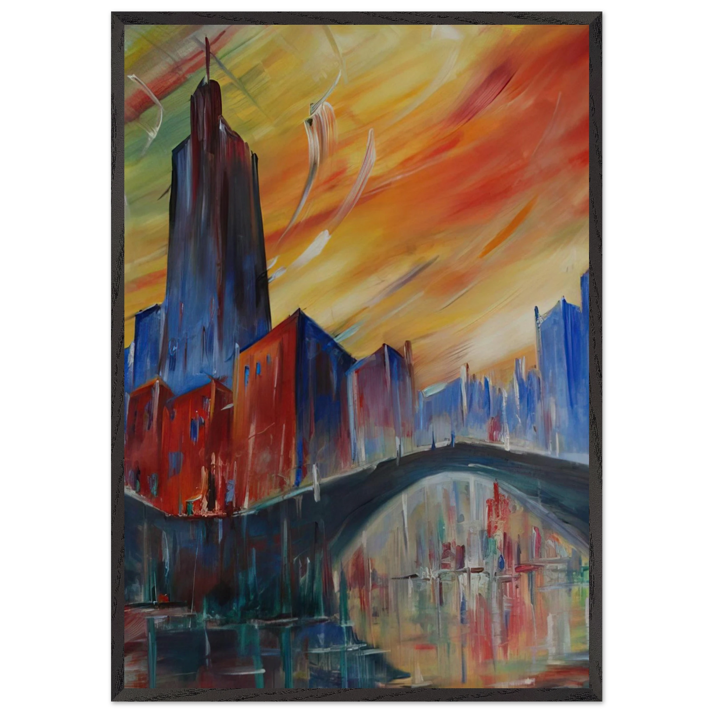 Untitled - 1983 N3 - Konrad Zuse Framed Art Print – Black Wooden Frame - Default Title - -Framed Art Print