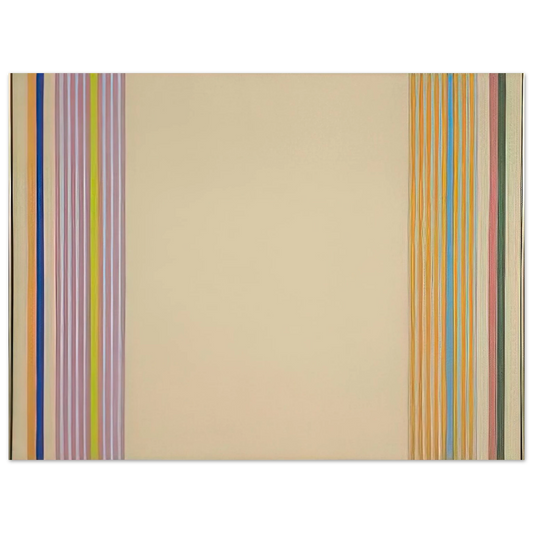 Gene Davis - End Stripes - 1960 Fine Art Poster - Default Title