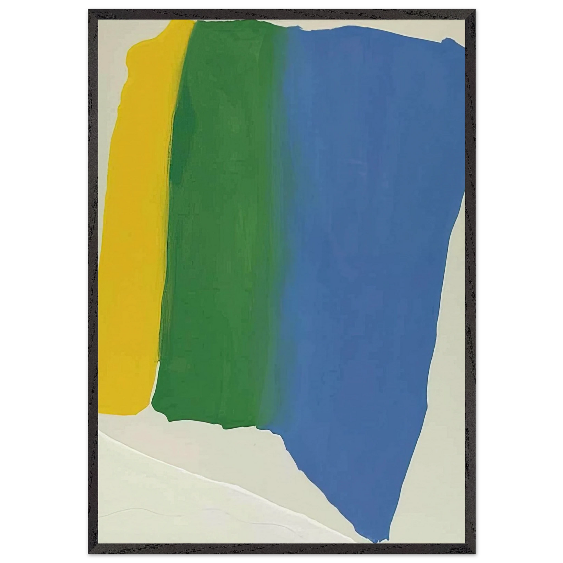 Summer Insignia - 1969 - Helen Frankenthaler 70x100 cm / 28x40 inches Framed Art Print – Black Wooden Frame