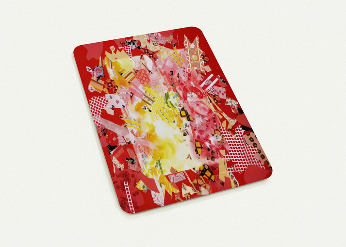 Explode - 1972 By Miriam Schapiro Pack of 10 Post Cards | Miriam Schapiro Post Cards | A6 (10.5 x 14.8 cm) - 4.1 x 5.8 inches