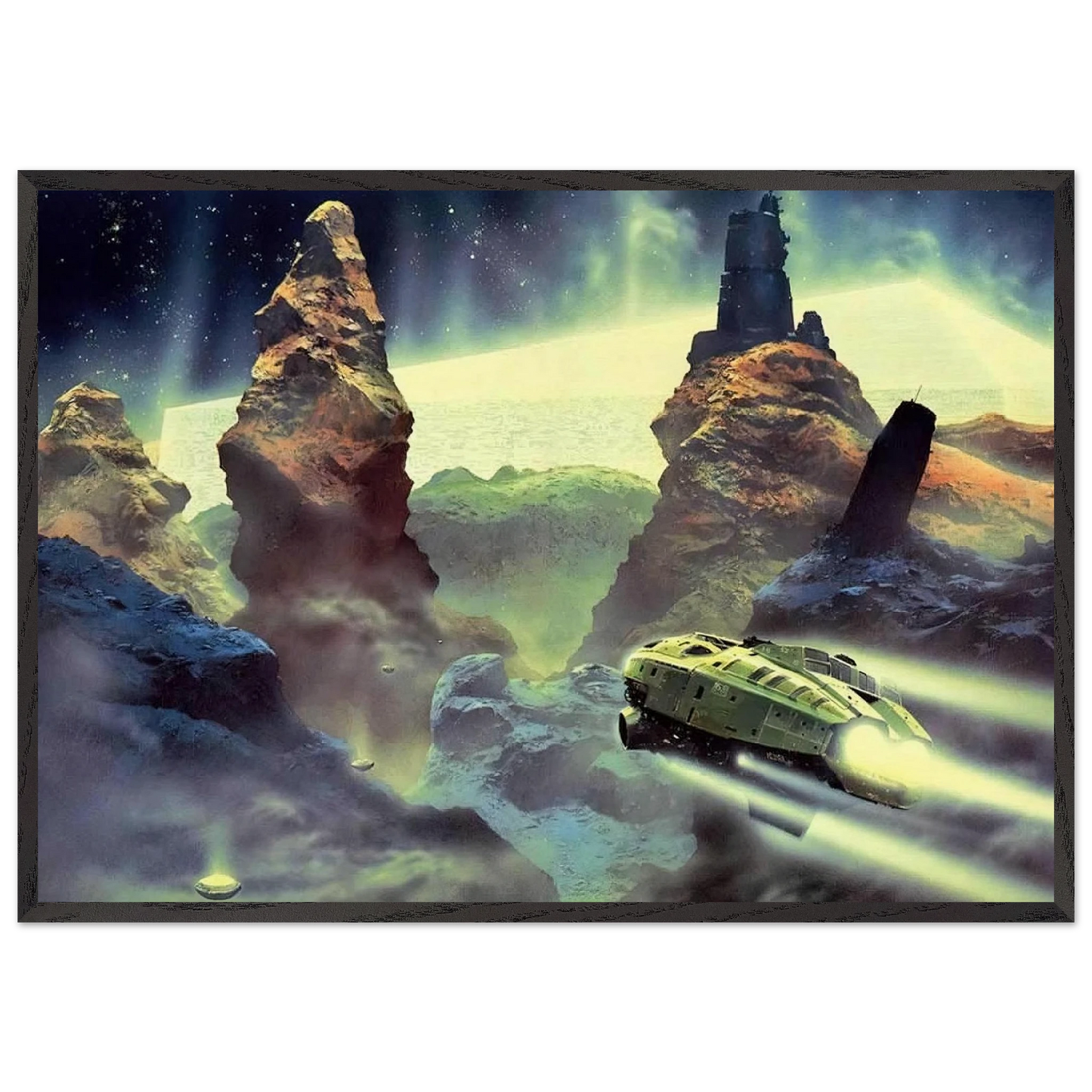 Chris Foss N4 - Chris Foss Framed Art Print – Black Wooden Frame - Default Title - -Framed Art Print