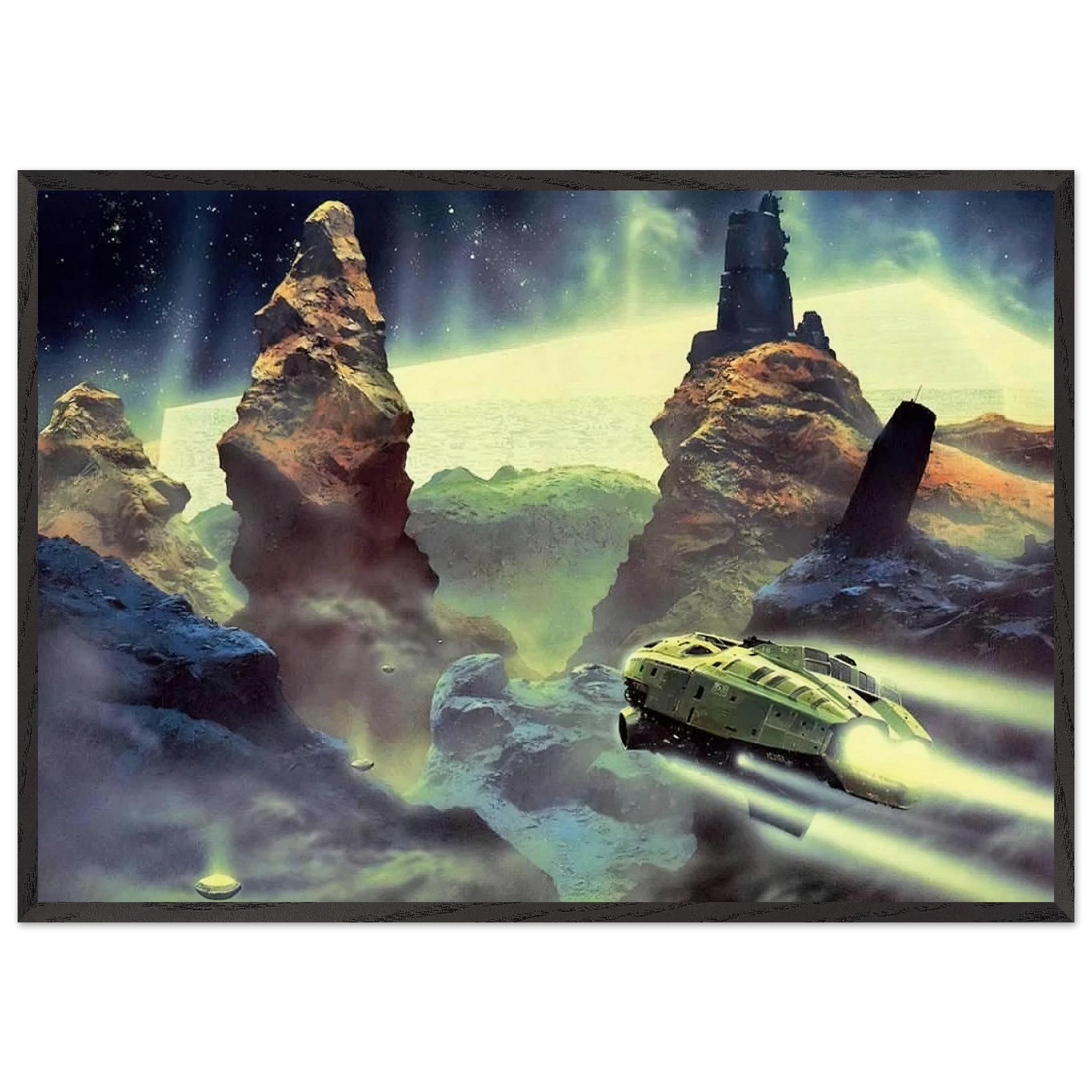 Chris Foss N4 - Chris Foss Framed Art Print – Black Wooden Frame - Default Title - -Framed Art Print