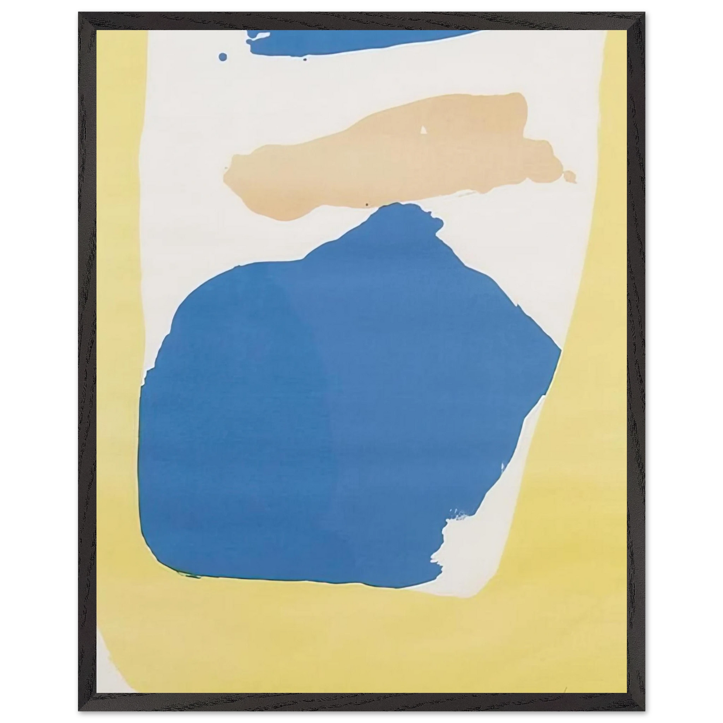 Helen Frankenthaler - Frankenthaler Preview - 1965 Wall art - 30x45 cm / 12x18 Inches - Premium Wooden Framed Poster With Fine Art Paper - Wood frame