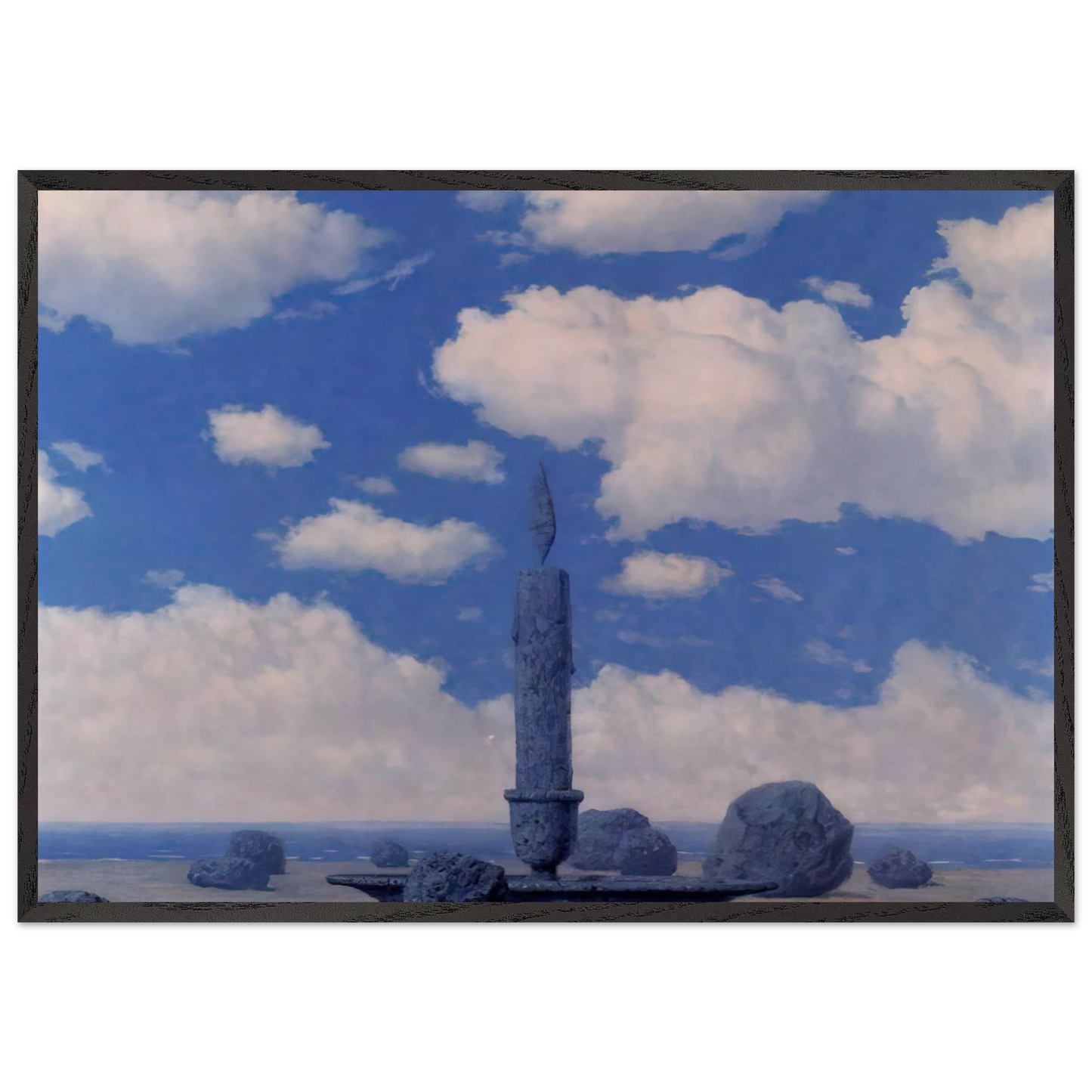 SOUVENIR FROM TRAVELS - Rene Magritte Framed Art Print – Black Wooden Frame - Default Title - -Framed Art Print