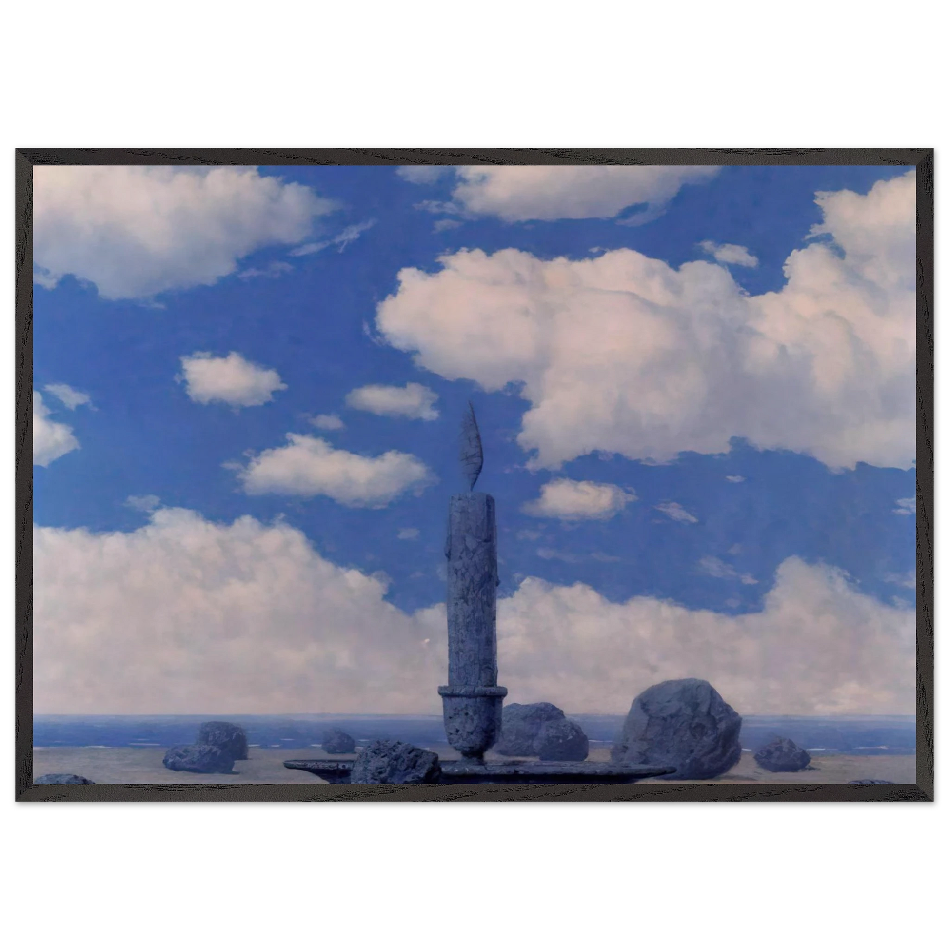 SOUVENIR FROM TRAVELS - Rene Magritte Framed Art Print – Black Wooden Frame - Default Title - -Framed Art Print