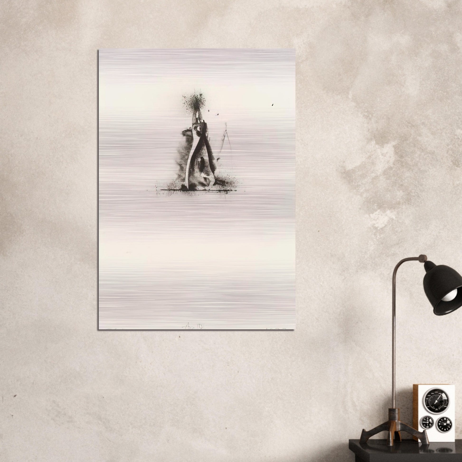 UNTITLED FROM TEN WINTER TOOLS 1973 1 - Jim Dine Brushed Aluminum Print - 70x100 cm / 28x40 inches | Jim Dine Aluminum Print | Jim Dine Prints