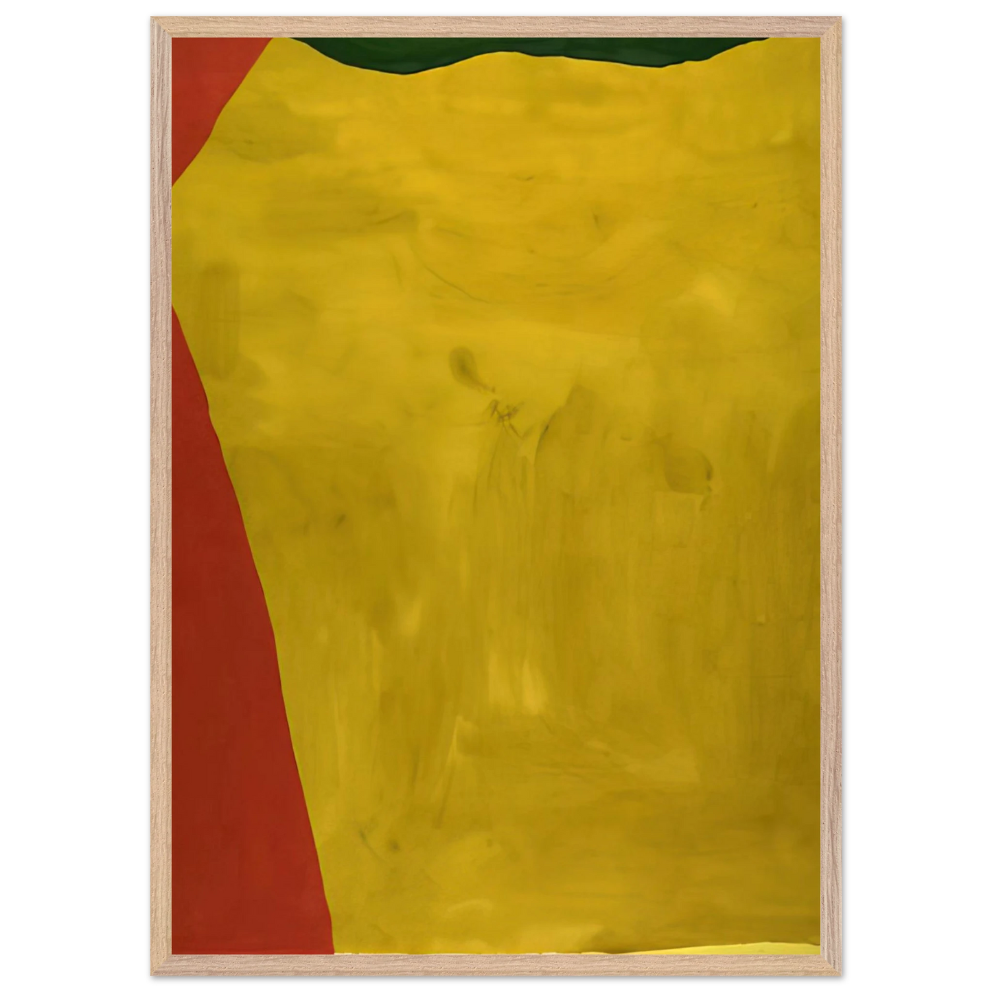 Helen Frankenthaler - Blessing of the Fleet - 1969 Wall art - 20x25 cm / 8x10 inches - Premium Wooden Framed Poster With Fine Art Paper - White frame