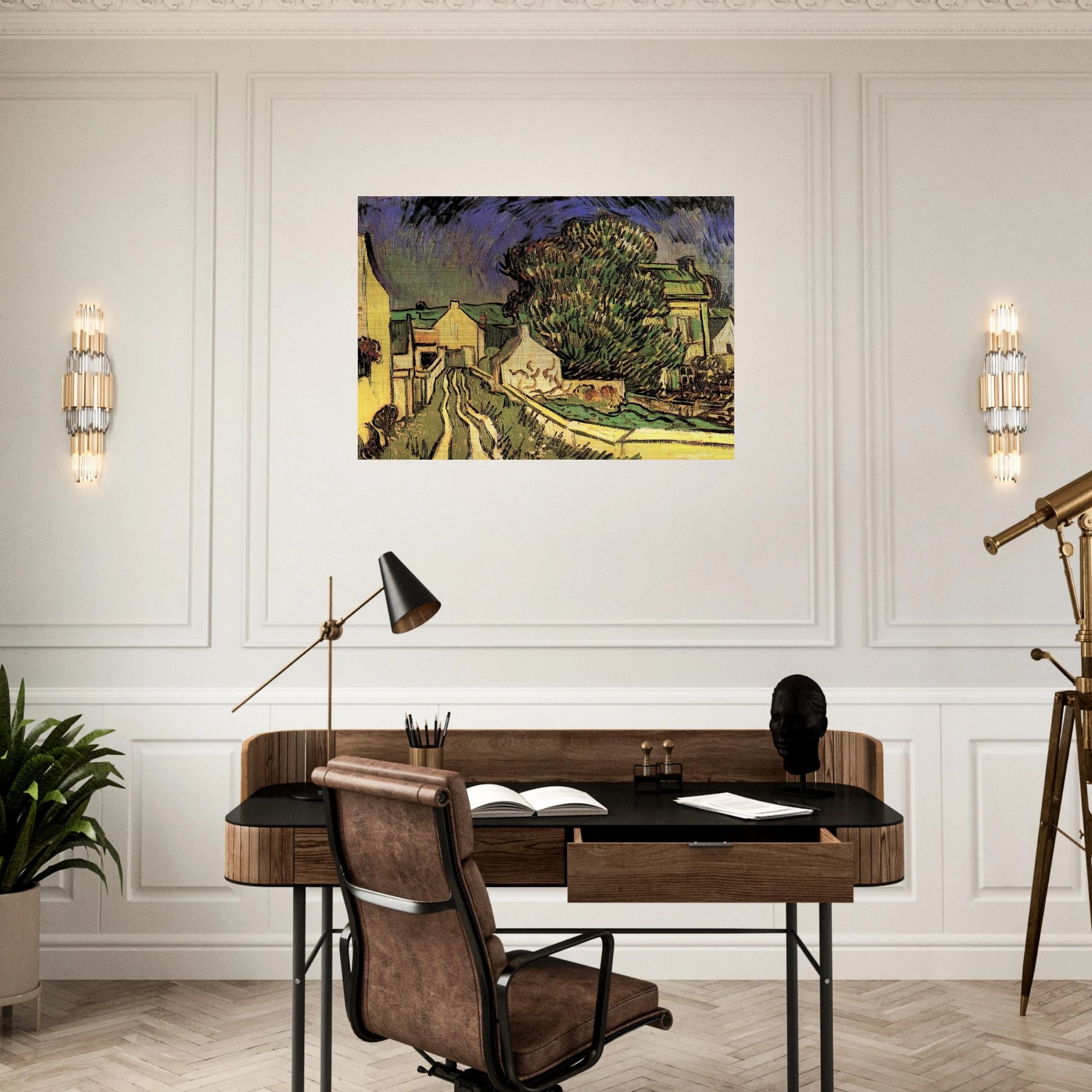 The House of Pere Pilon - Vincent van Gogh Brushed Aluminum Print - 70x100 cm / 28x40 inches | Vincent van Gogh Aluminum Print | Vincent van Gogh Prints