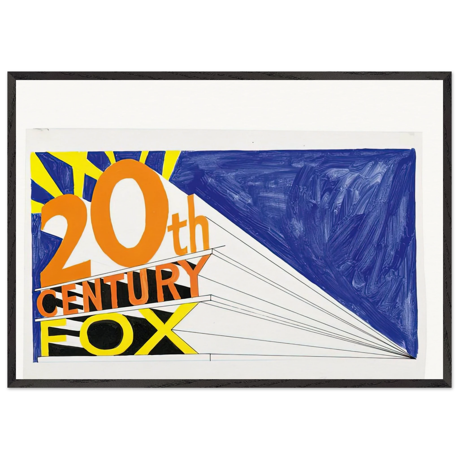 TRADEMARK 5 1962 - Edward Ruscha Framed Art Print – Black Wooden Frame - Default Title - -Framed Art Print