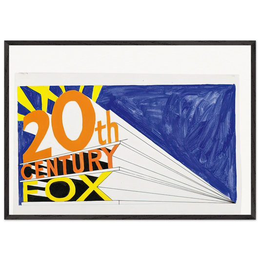 TRADEMARK 5 1962 - Edward Ruscha Framed Art Print – Black Wooden Frame - Default Title - -Framed Art Print