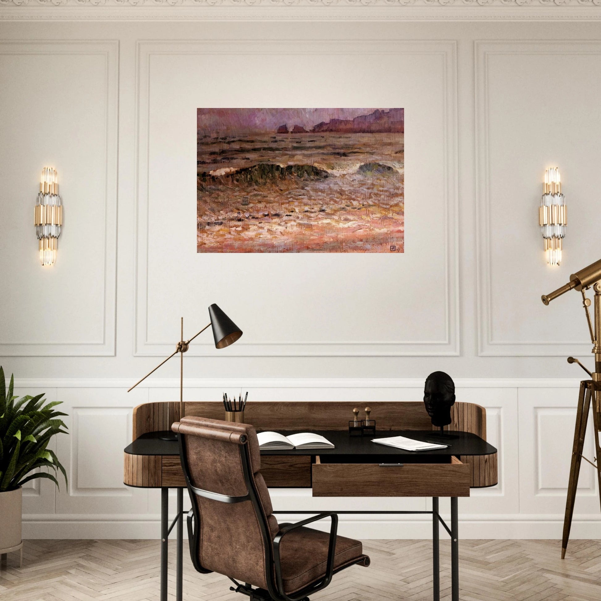 RAIN JERSEY 1907 - Theo van Rysselberghe Brushed Aluminum Print - 70x100 cm / 28x40 inches | Theo van Rysselberghe Aluminum Print | Theo van Rysselberghe Prints