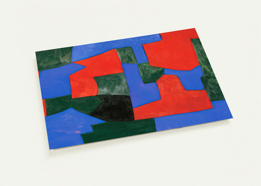 Composition abstraite - 1959 By Serge Poliakoff Pack of 10 Post Cards | Serge Poliakoff Post Cards | A6 (10.5 x 14.8 cm) - 4.1 x 5.8 inches