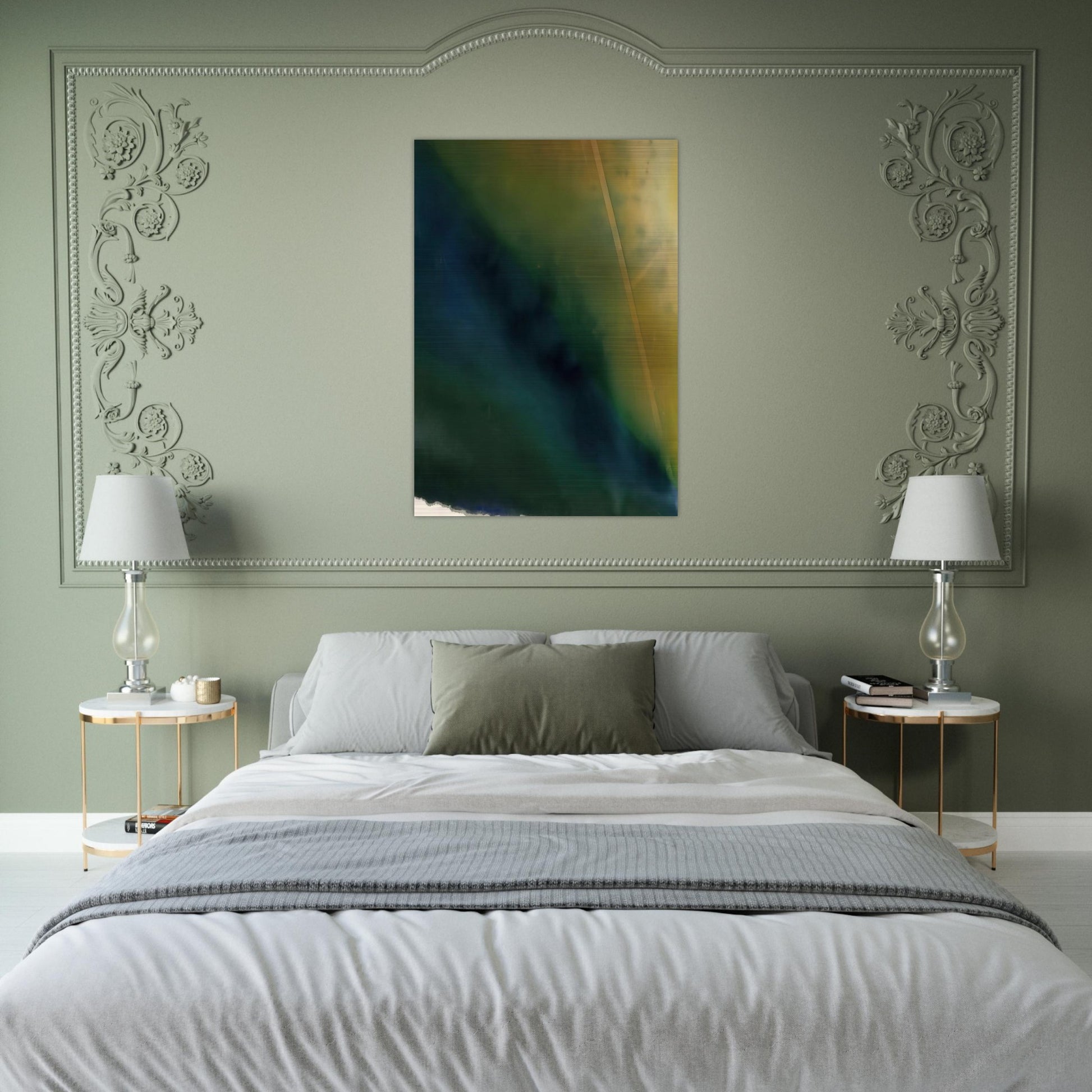 Light Fan - Sam Gilliam Brushed Aluminum Print - 70x100 cm / 28x40 inches | Sam Gilliam Aluminum Print | Sam Gilliam Prints