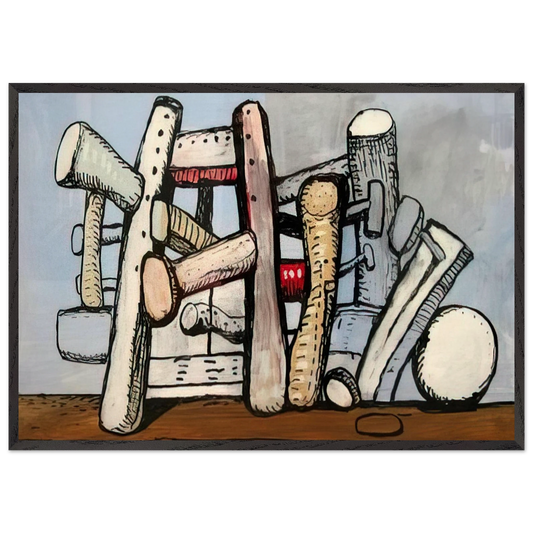 UNTITLED 1980 N3 - Philip Guston Framed Art Print – Black Wooden Frame - Default Title - -Framed Art Print