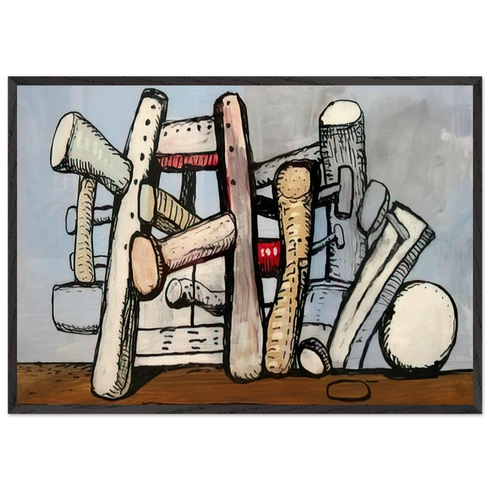 UNTITLED 1980 N3 - Philip Guston 70x100 cm / 28x40 inches Framed Art Print – Black Wooden Frame