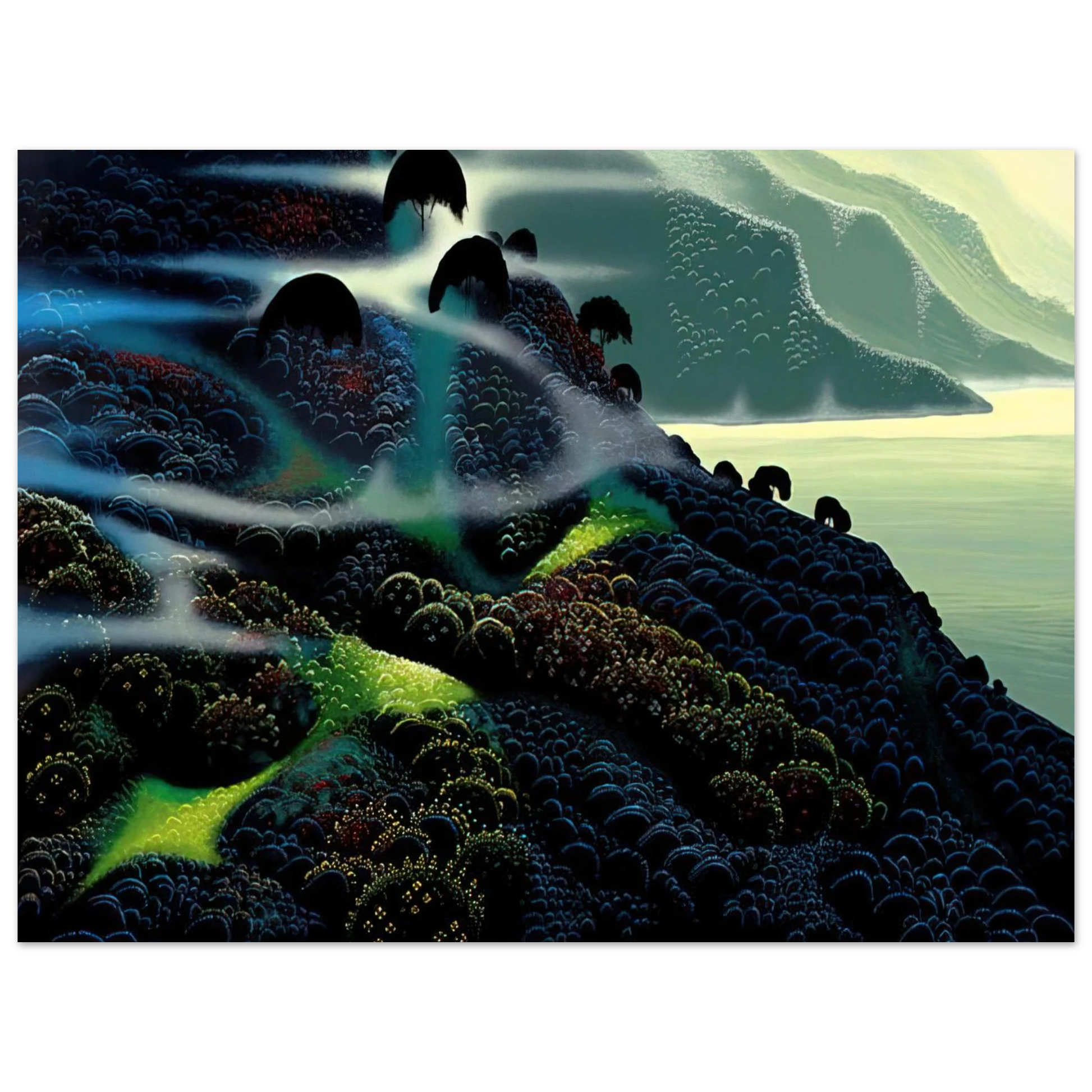 Eyvind Earle - Ocean Paradise Fine Art Poster - Default Title