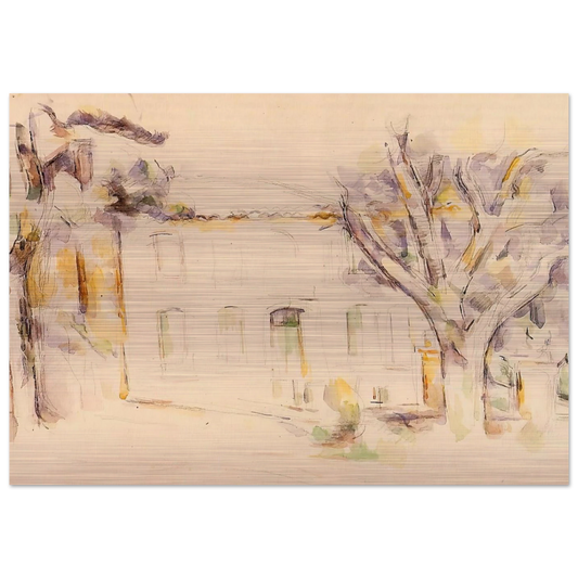 House in Provence - Paul Cézanne Brushed Aluminum Print - 70x100 cm / 28x40 inches | Paul Cézanne Aluminum Print | Paul Cézanne Prints