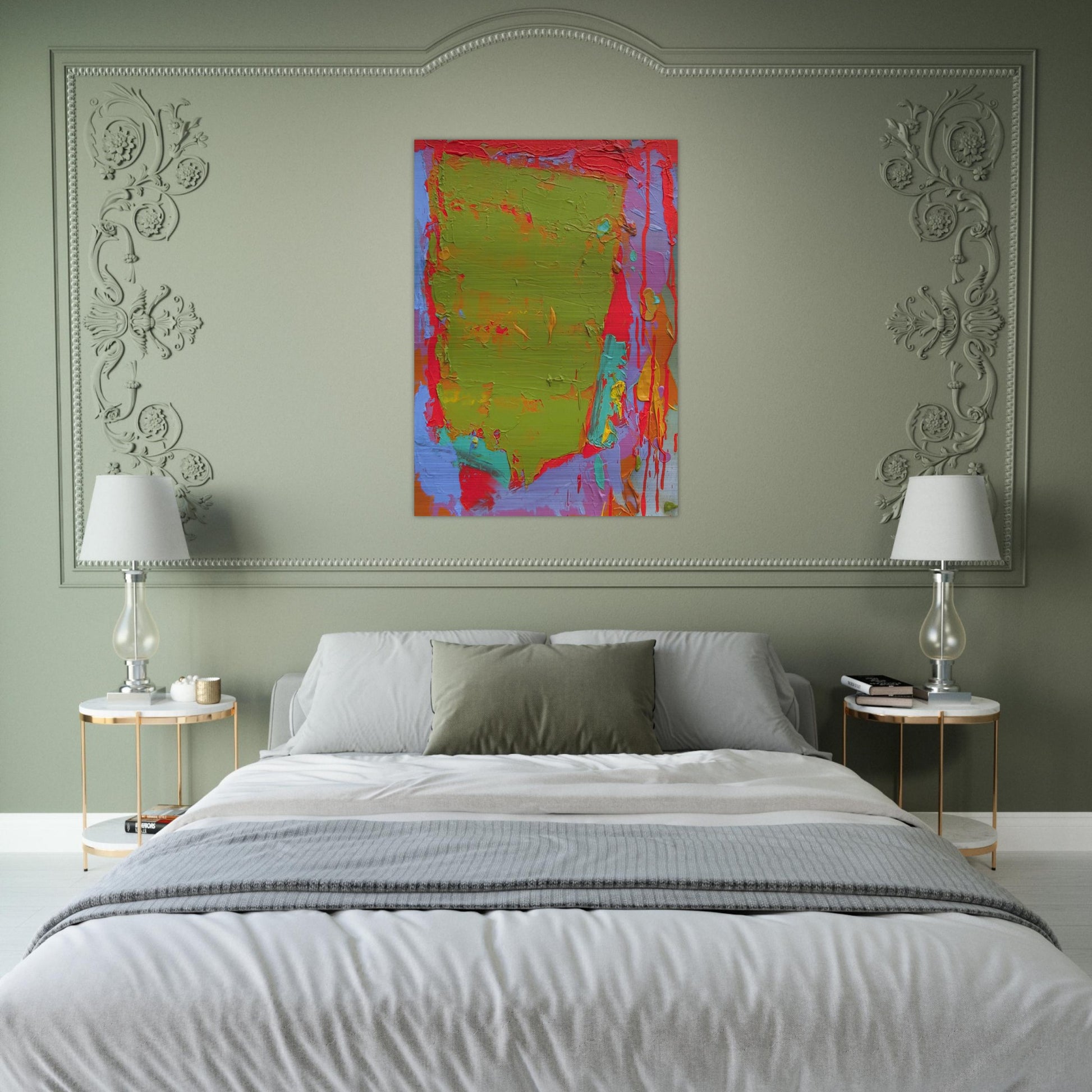 21.1.75 - 1975 - John Hoyland Brushed Aluminum Print - 70x100 cm / 28x40 inches | John Hoyland Aluminum Print | John Hoyland Prints