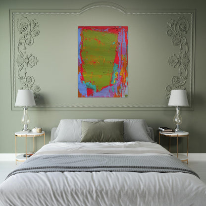 21.1.75 - 1975 - John Hoyland Brushed Aluminum Print - 70x100 cm / 28x40 inches | John Hoyland Aluminum Print | John Hoyland Prints