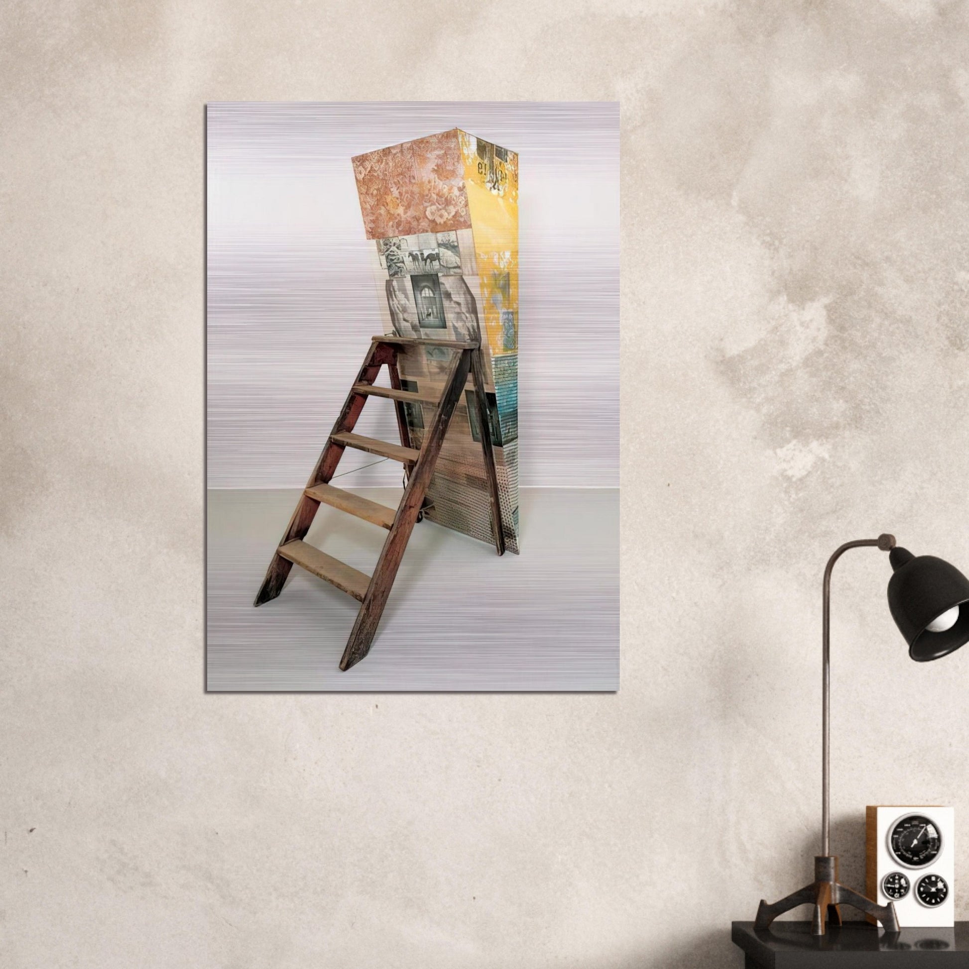 PATRICIAN BARNACLE SCALE 1981 - Robert Rauschenberg Brushed Aluminum Print - 70x100 cm / 28x40 inches | Robert Rauschenberg Aluminum Print | Robert Rauschenberg Prints