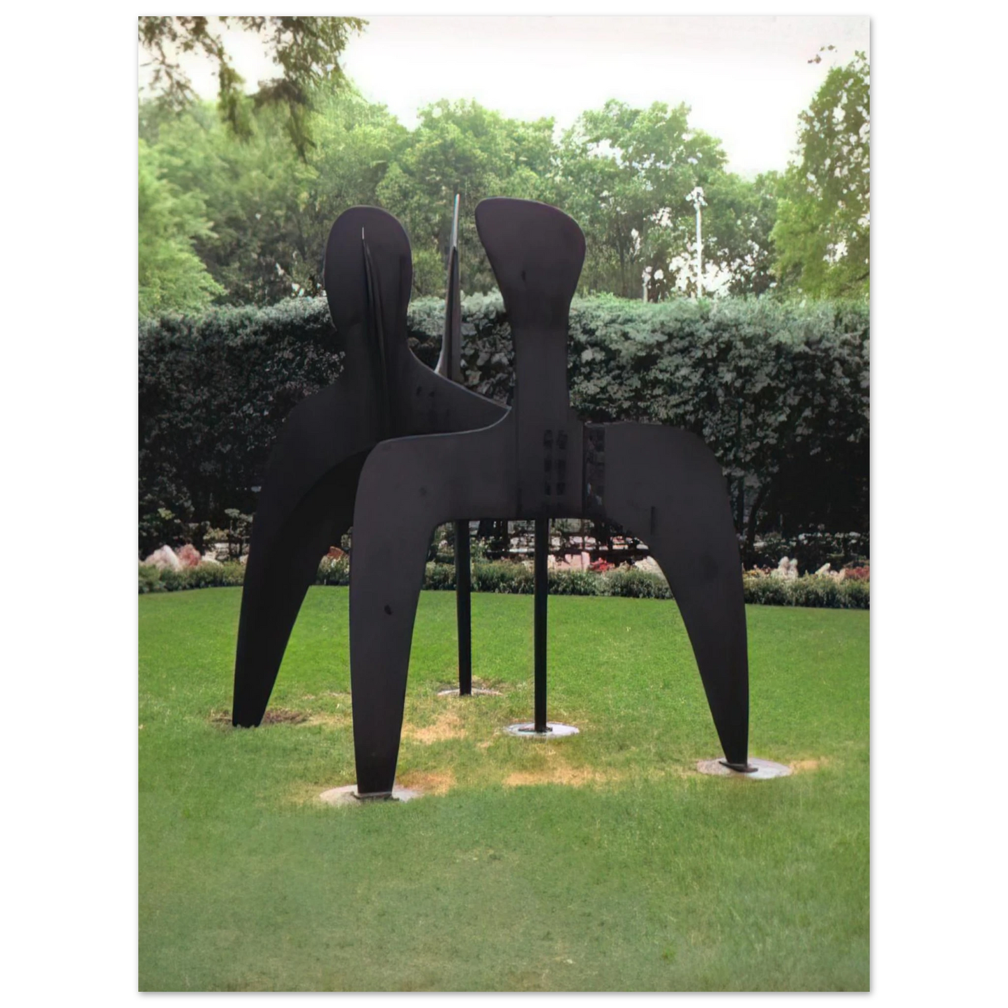Alexander Calder - THREE BOLLARDS 1970 Fine Art Poster - 13x18 cm / 5x7 inches