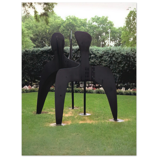 Alexander Calder - THREE BOLLARDS 1970 Fine Art Poster - 13x18 cm / 5x7 inches