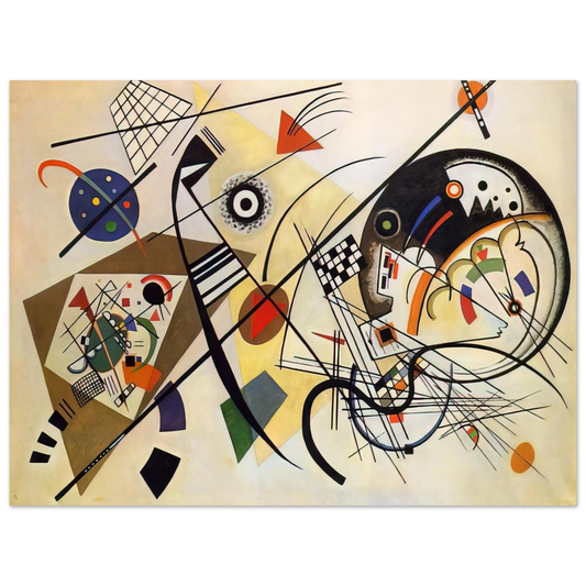 Wassily Kandinsky - TRANSVERSE LINE 1923 Fine Art Poster - Default Title